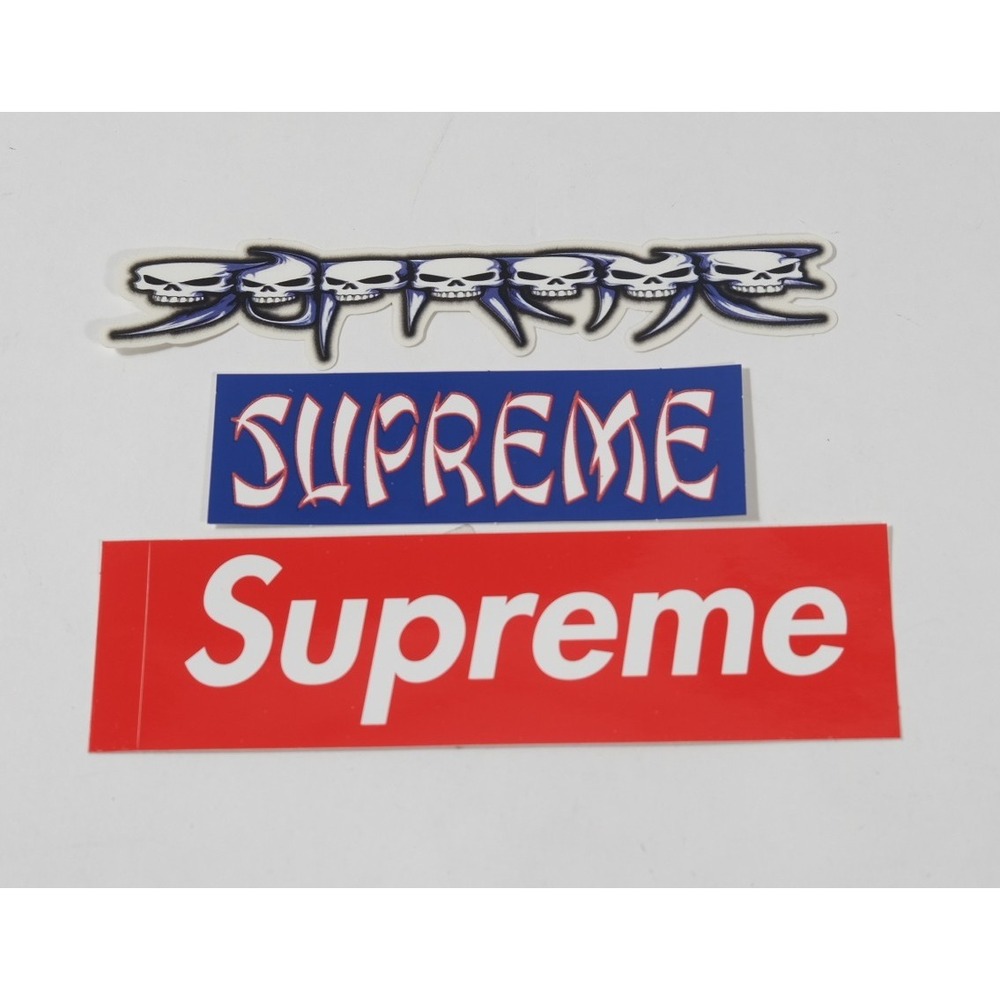 Supreme Stickers Multicolor FW16 Box Logo Skulls Tribal Decal Pack